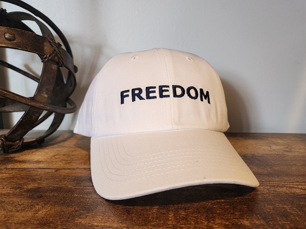 FREEDOM Hat in White