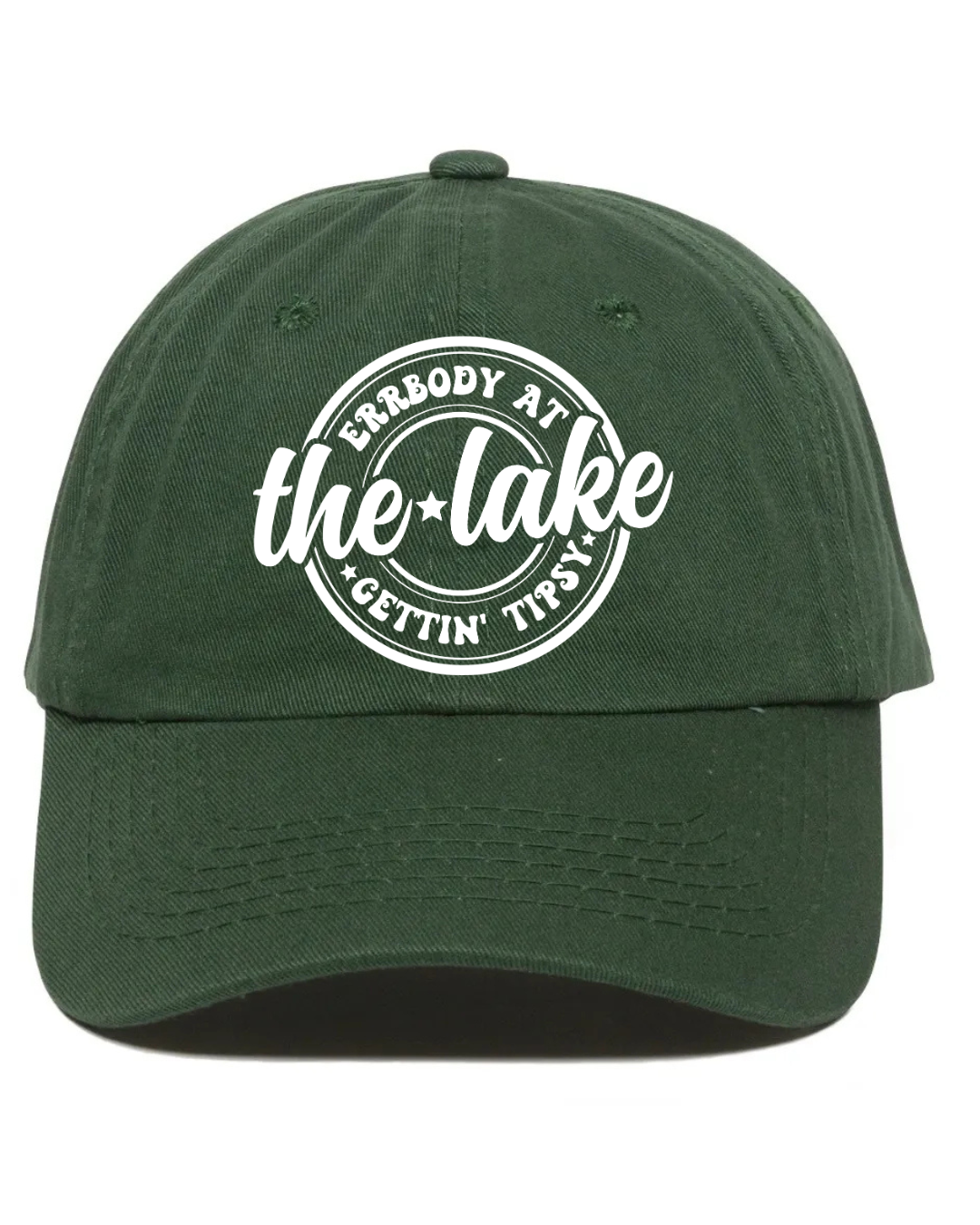 Errbody at the Lake Gettin' Tipsy blue hat, unstructured, cotton twill, hook & loop tape closure