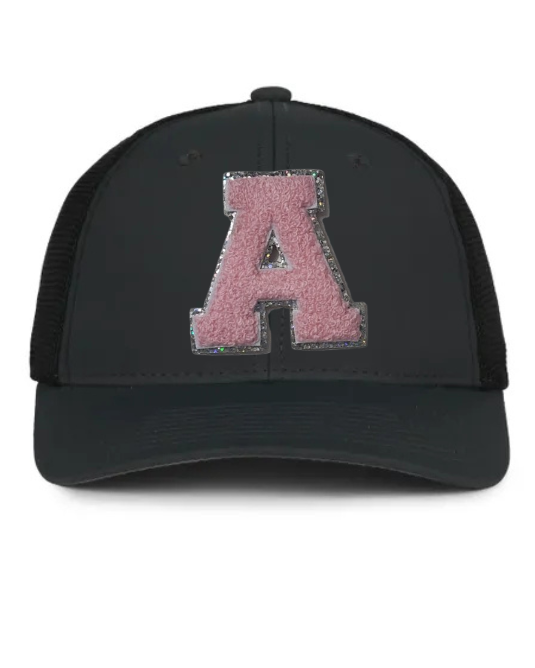 Pink Chenille "A" hat