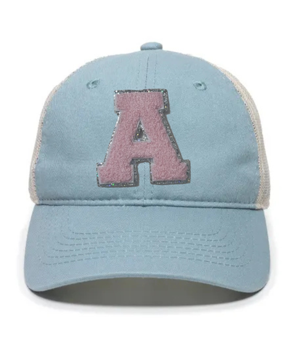 Pink Chenille "A" hat