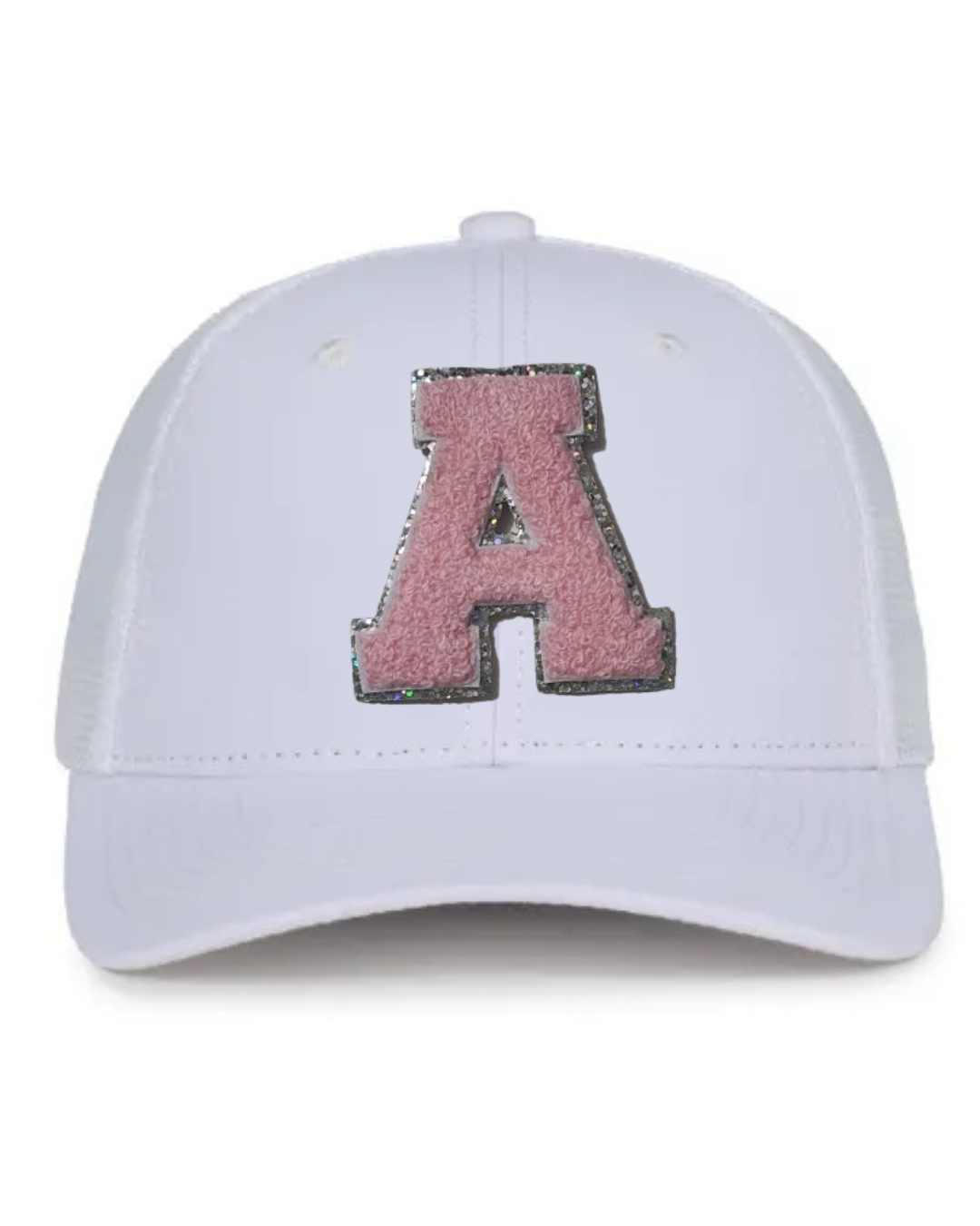 Pink Chenille "A" hat